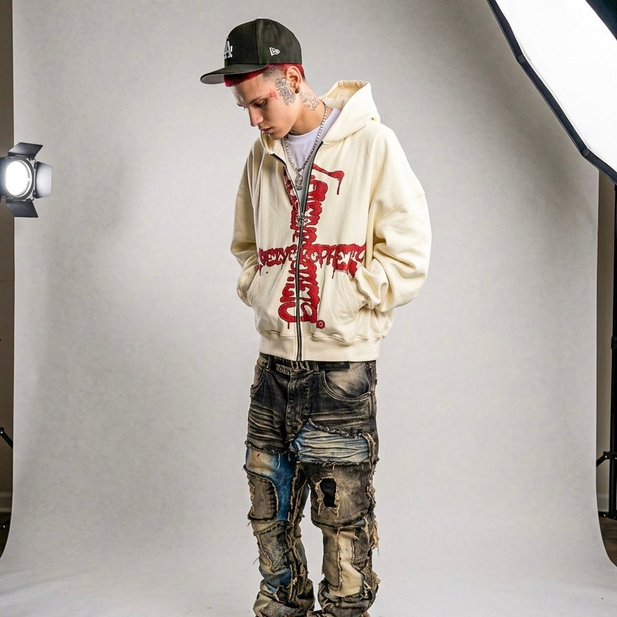 Lonely Prophets Cross Zip Up Hoodie